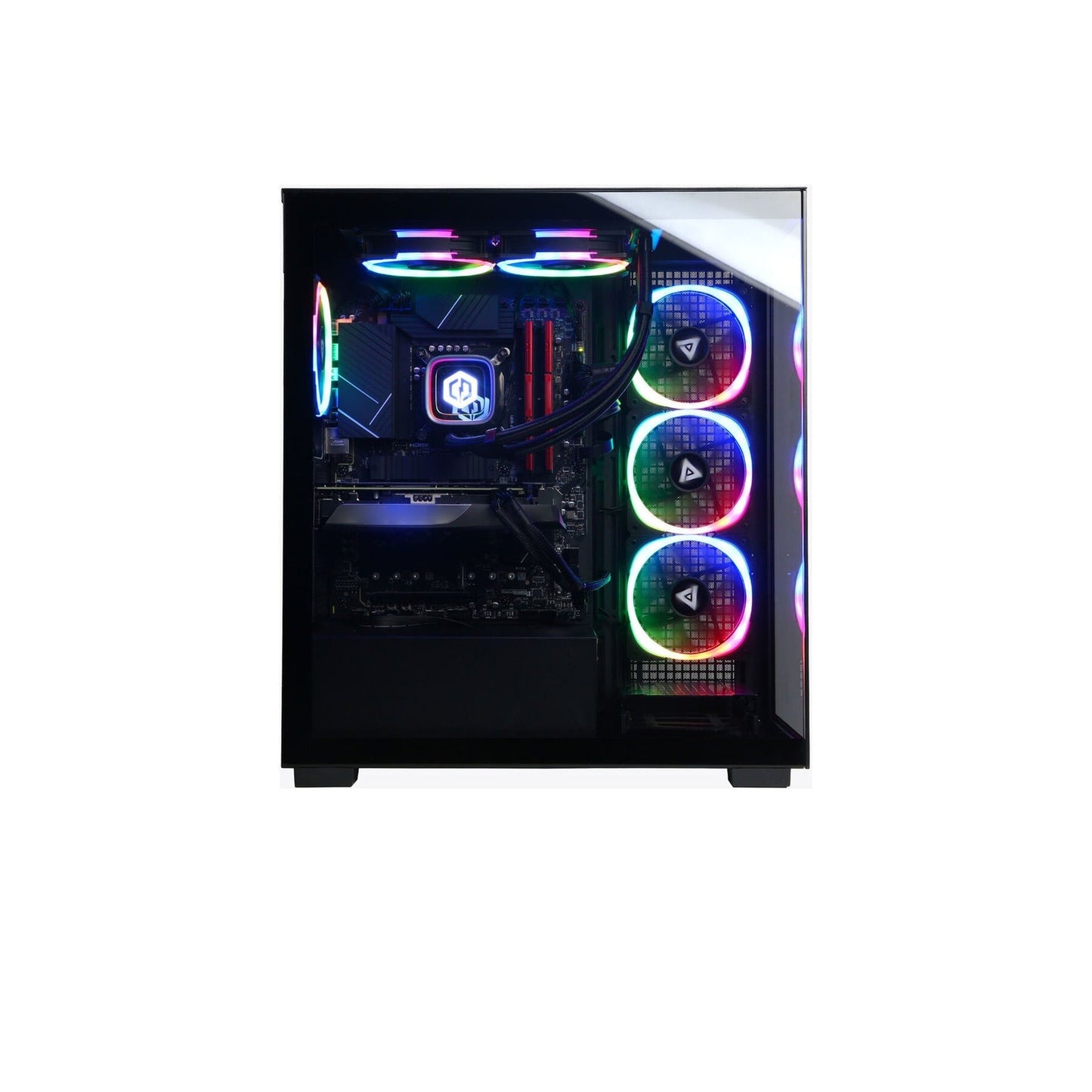 كمبيوتر مكتبي CyberPowerPC Gamer Supreme Liquid Cool SLC10640CPGV3 (أسود) 