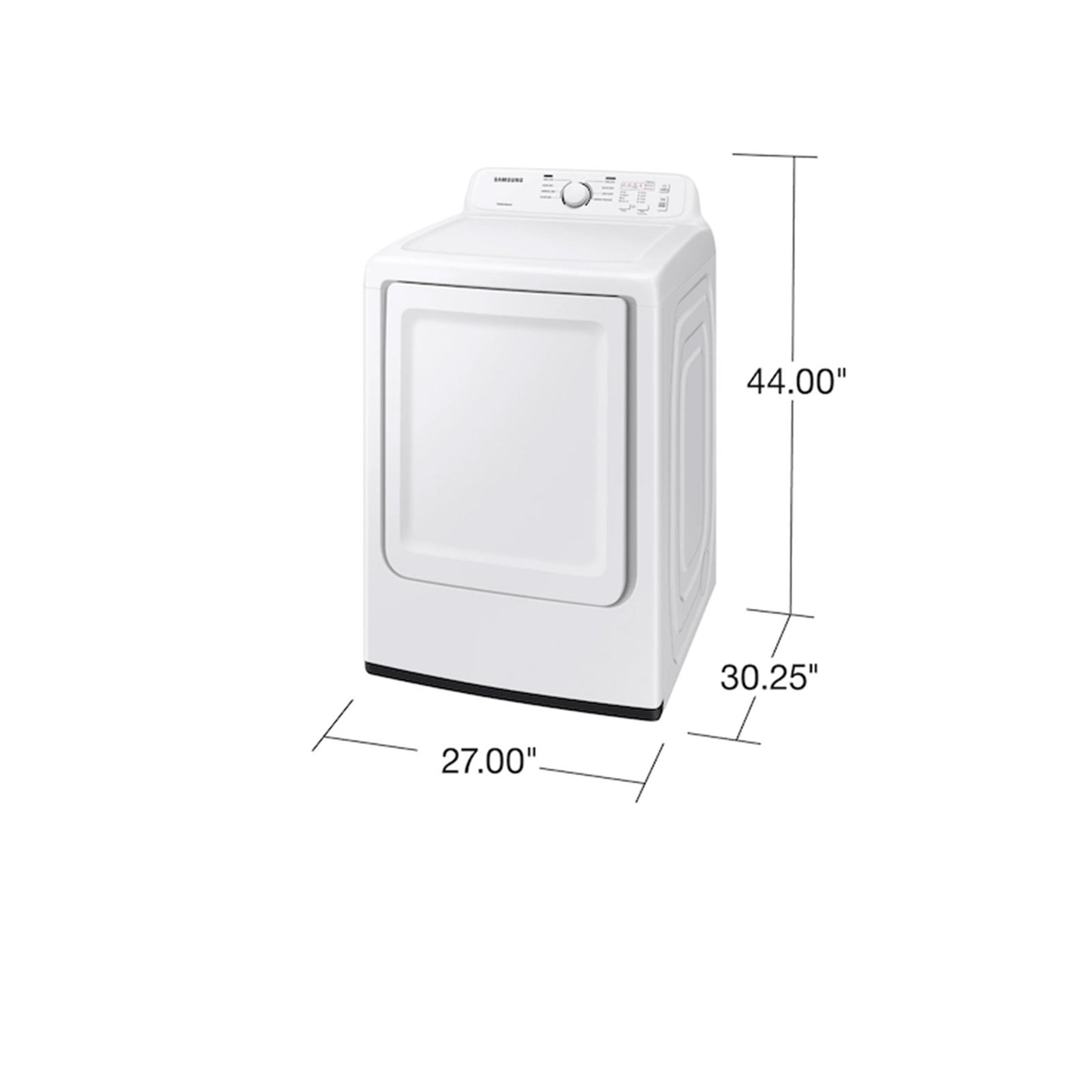 7.2 cu. ft. Electric Dryer with Sensor Dry and 8 Drying Cycles in White