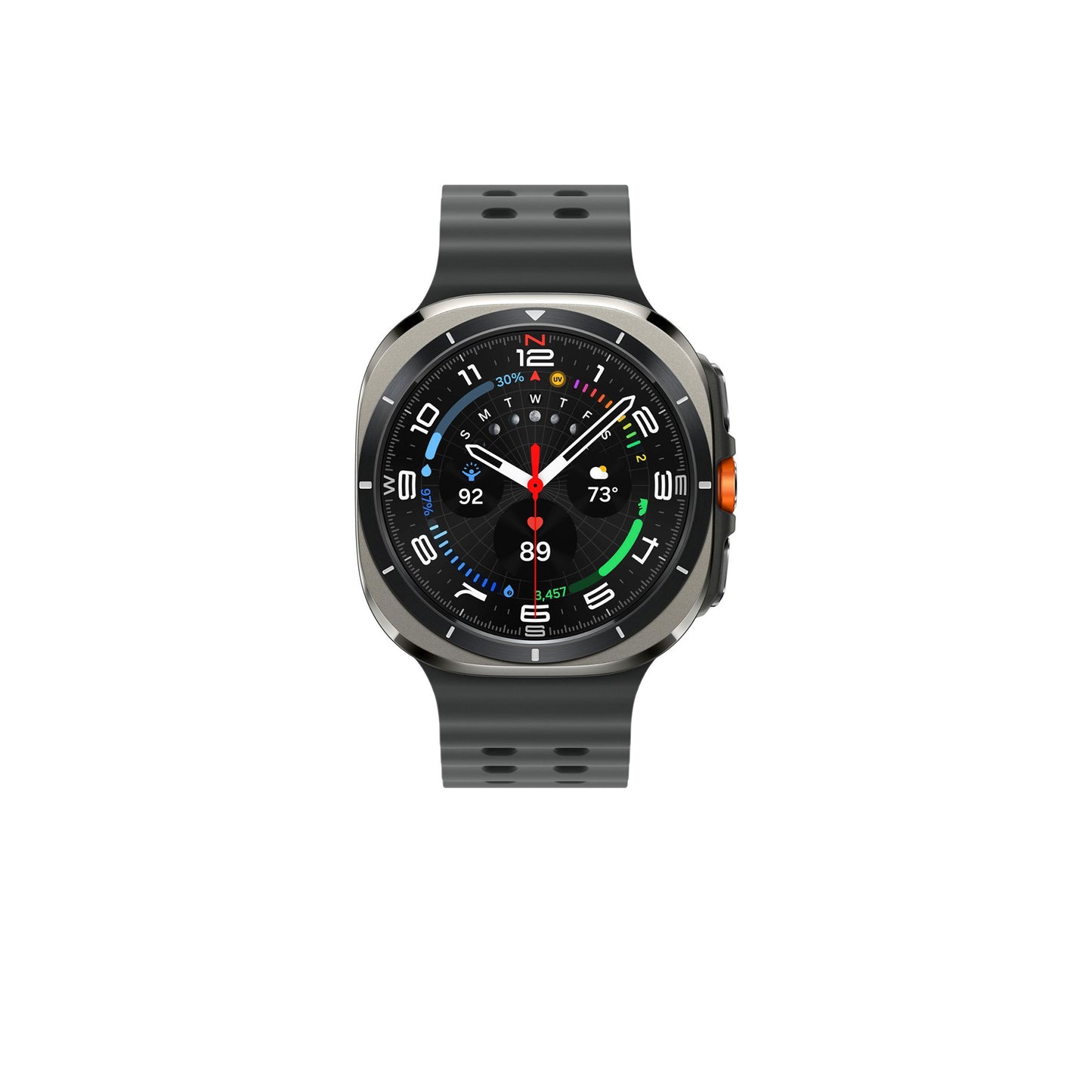 Samsung Galaxy Watch Ultra | Orange, Gray & White.