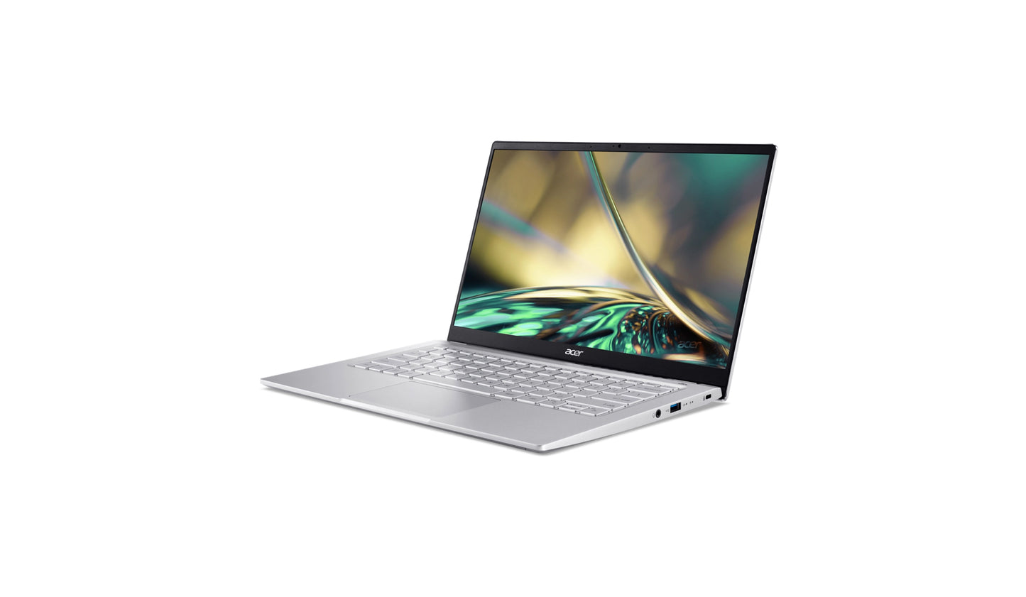 Swift 3 Laptop, Intel® Core™ i5-1240P processor Dodeca-core 1.70 GHz, 8 GB RAM, 512 GB SSD.