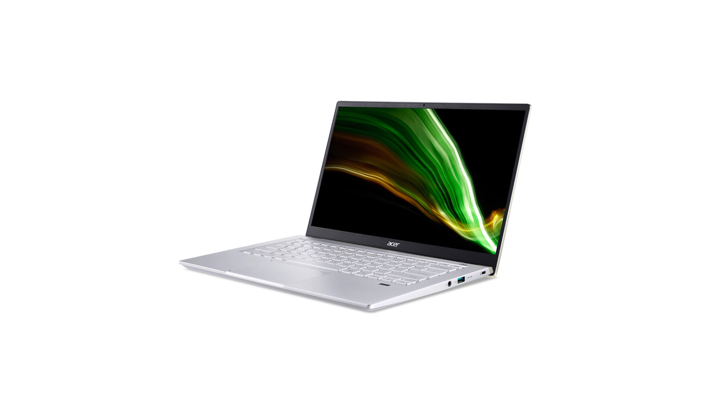 Swift 3 Laptop, AMD Ryzen™ 5 5625U processor Hexa-core 2.30 GHz, 16 GB RAM, 512 GB SSD.