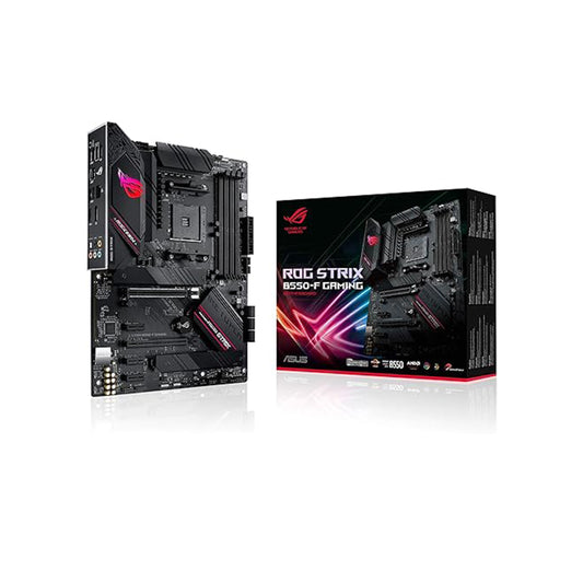 اللوحة الأم ASUS ROG Strix B550-F Gaming AMD AM4 Zen 3 Ryzen 5000 والجيل الثالث Ryzen ATX (PCIe 4.0، 2.5 جيجا بايت LAN، BIOS Flashback، HDMI 2.1، رأس RGB قابل للعنونة من الجيل 2 ومزامنة Aura) 
