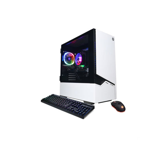 كمبيوتر مكتبي CyberPowerPC Gamer Master GMAI3600CPG (أبيض) 