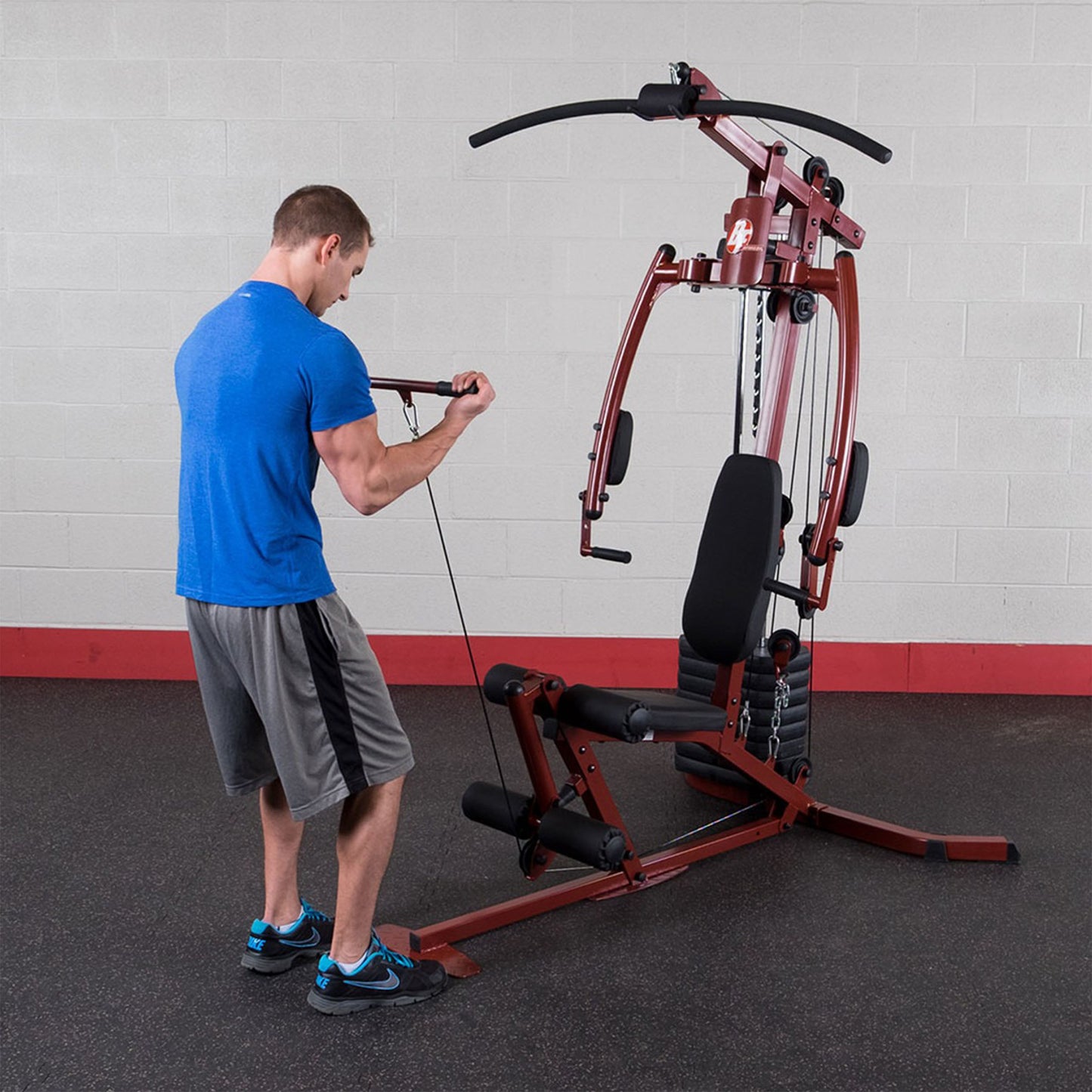 Best Fitness Multi-Station Sportsman Gym with Press Arm, High and Low Pulleys