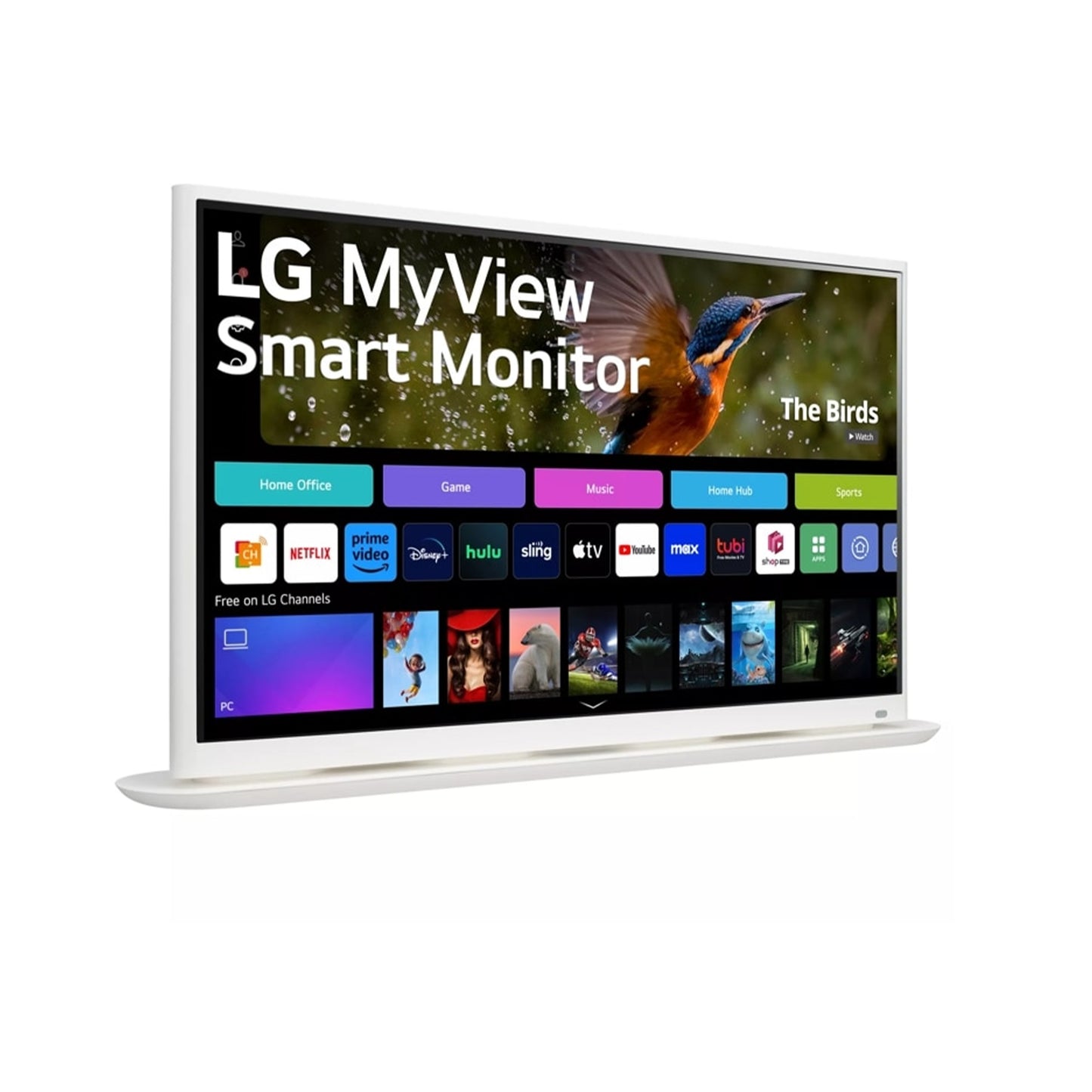 32" 4K UHD IPS MyView Smart Monitor with webOS and Curved Base Design