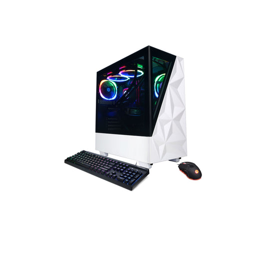 كمبيوتر مكتبي CyberPowerPC Gamer Supreme Liquid Cool SLCAI6200CPG (أبيض) 