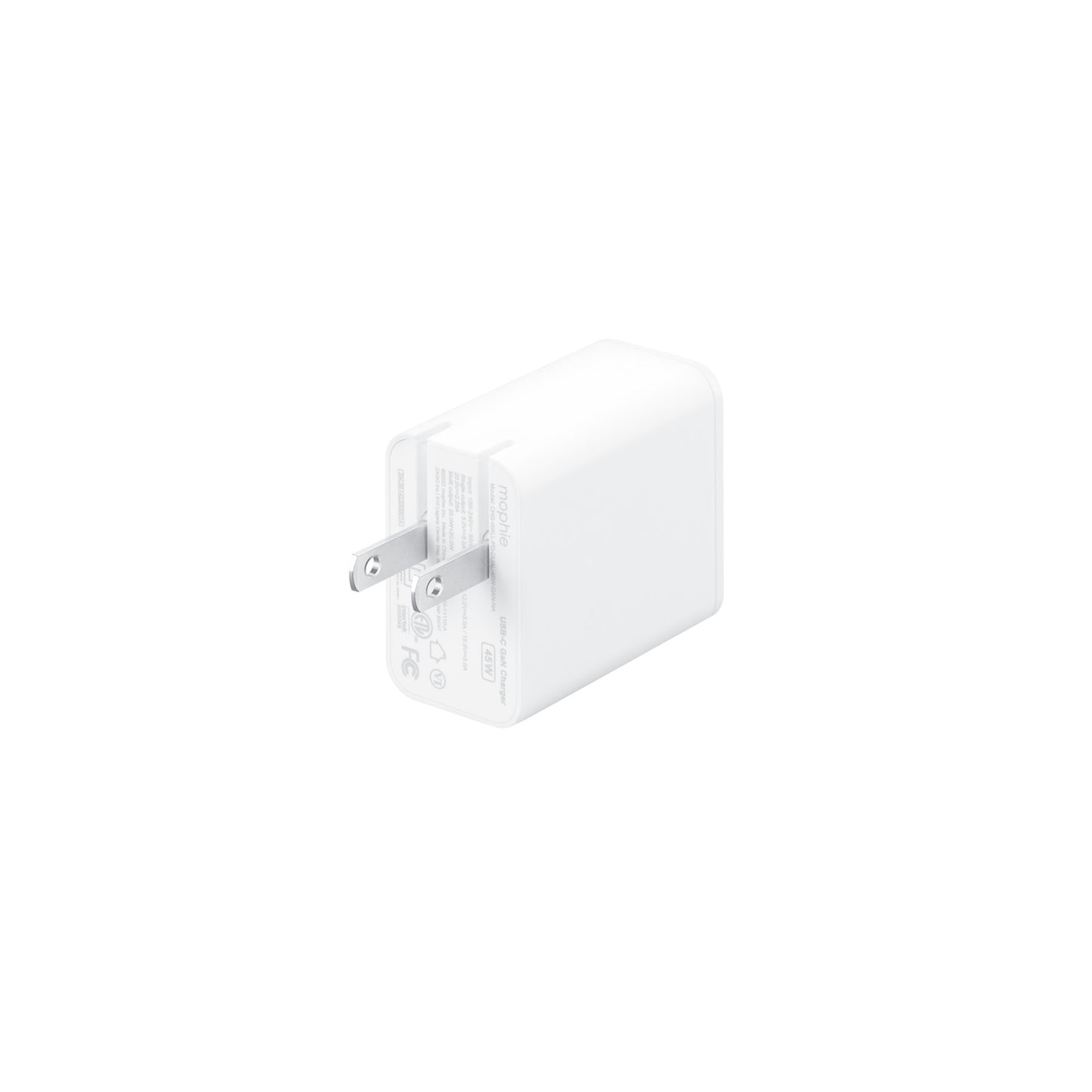 mophie speedport 45 2-port GaN wall charger (45W)