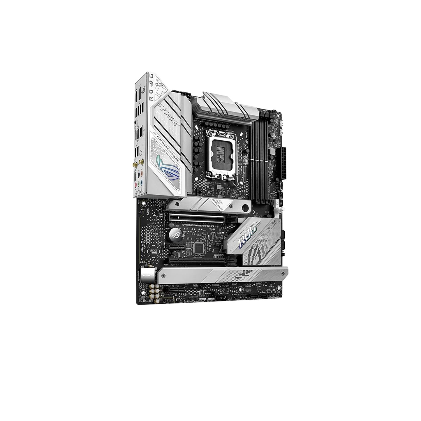 اللوحة الأم ASUS ROG Strix B760-A للألعاب WiFi ATX - Intel B760، DDR5، PCIe 5.0، WiFi 6E، Aura Sync RGB 