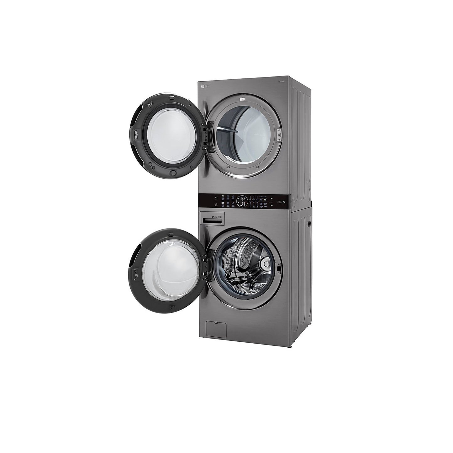 Single Unit Front Load LG WashTower™ with Center Control™ 4.5 cu. ft. Washer and 7.4 cu. ft. Gas Dryer