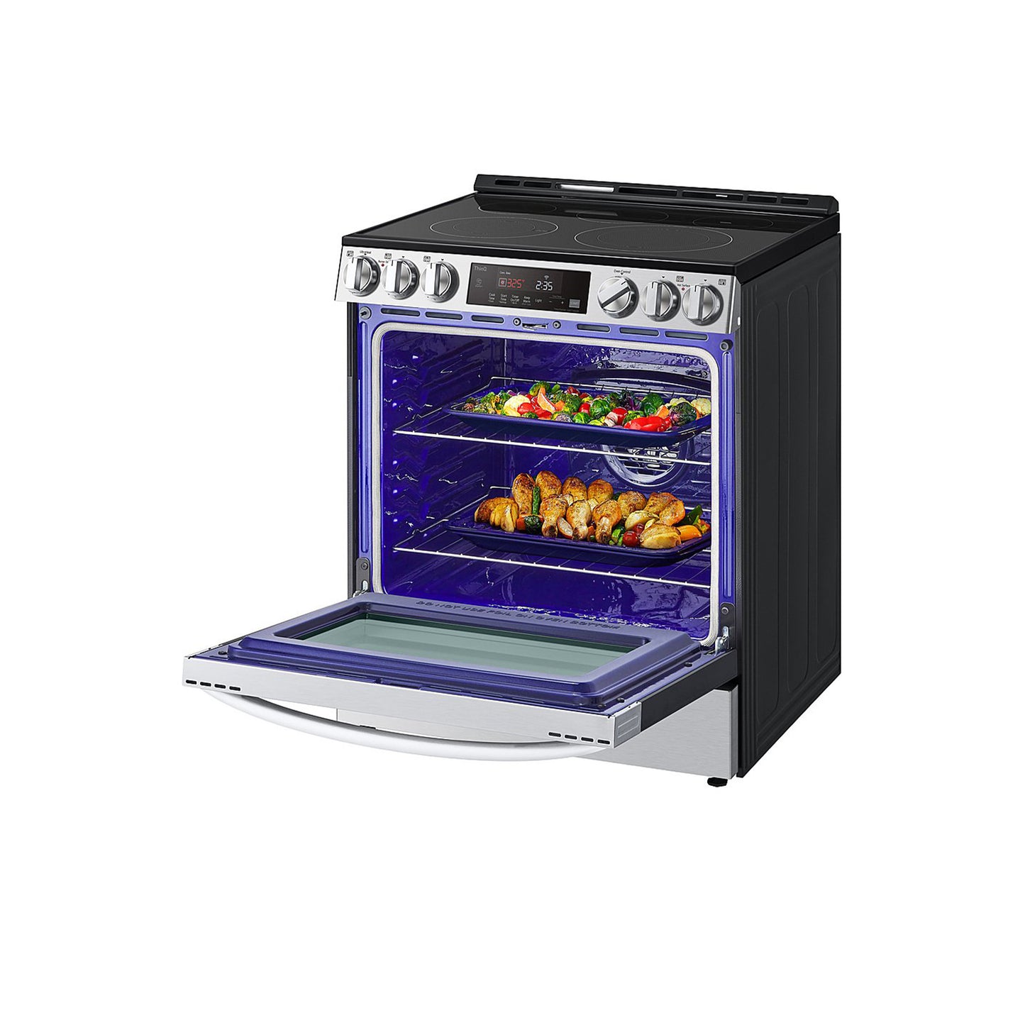 6.3 cu ft. Smart Wi-Fi Enabled Fan Convection Electric Slide-in Range with Air Fry & EasyClean