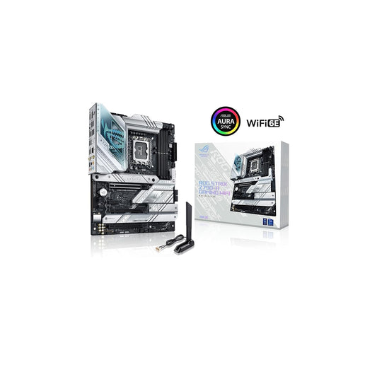 اللوحة الأم ASUS ROG Strix Z790-A Gaming LGA 1700 ATX - 16 + 1 مراحل طاقة، DDR5، 4X M.2 فتحات، PCIe 5.0، WiFi 6E، USB 3.2 Gen 2x2 Type-C مع PD 3.0، Aura Sync RGB 