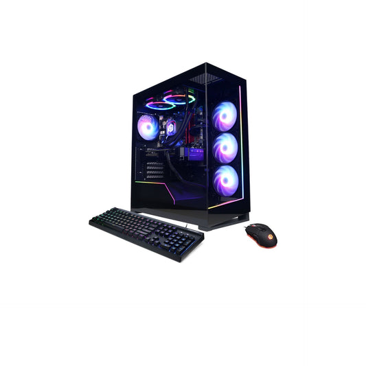 كمبيوتر مكتبي CyberPowerPC Gamer Supreme Liquid Cool SLC8960CPGV11 (أسود) 