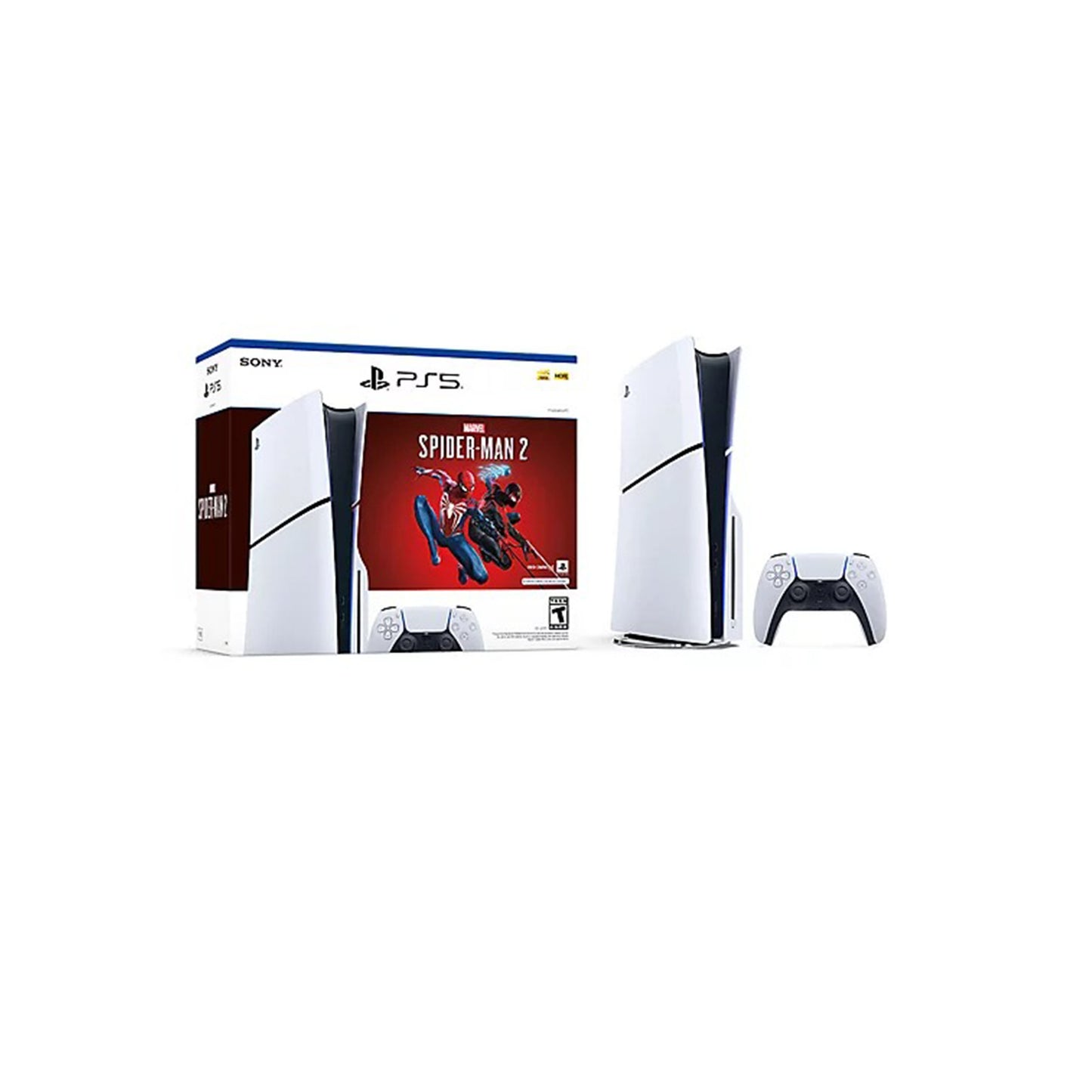 PlayStation®5 Console – Marvel’s Spider-Man 2 Bundle (model group - slim)* 1 DualSense Wireless Controller