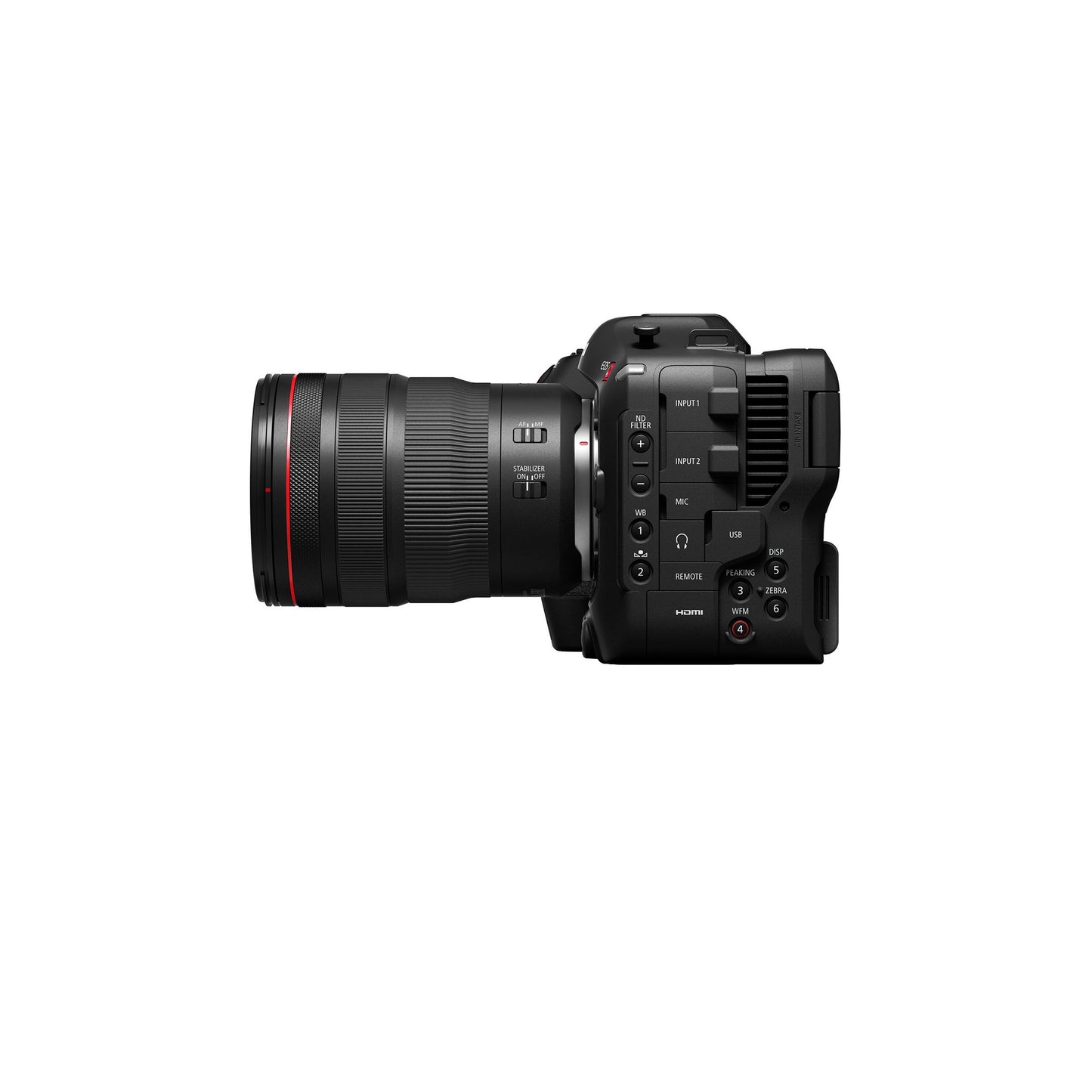 كاميرا Canon - EOS C70 4K فيديو سينمائية بدون مرآة مع عدسة RF 24-70 f/2.8 L IS USM - أسود. 