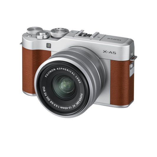 Fujifilm X-A5 Mirrorless Digital Camera w/XC15-45mmF3.5-5.6 OIS PZ Lens - Brown