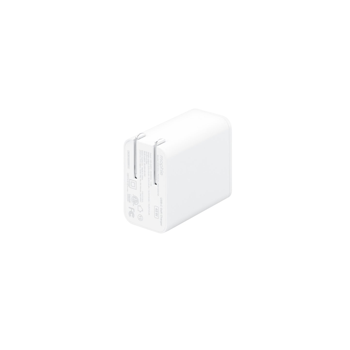 mophie speedport 45 2-port GaN wall charger (45W)