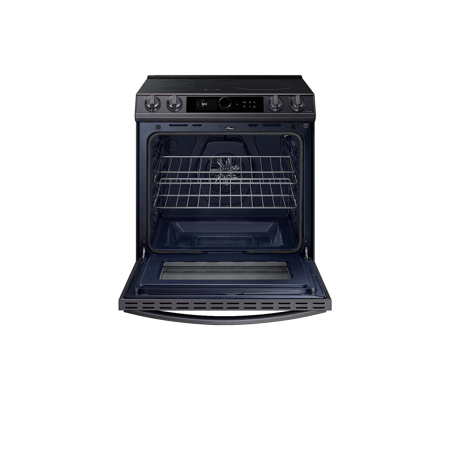 6.3 cu. ft. Smart Slide-in Induction Range with Smart Dial & Air Fry in Black Stainless Steel.