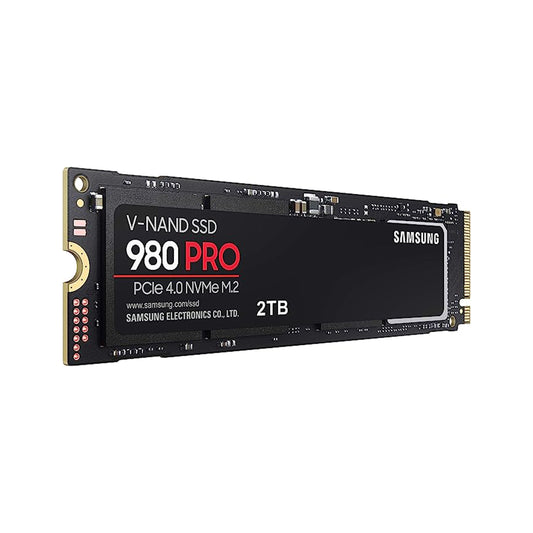 سامسونج 980 PRO SSD 2 تيرابايت PCIe NVMe Gen 4 Gaming M.2 بطاقة ذاكرة محرك الحالة الصلبة الداخلية، السرعة القصوى، التحكم الحراري MZ-V8P2T0B/AM 