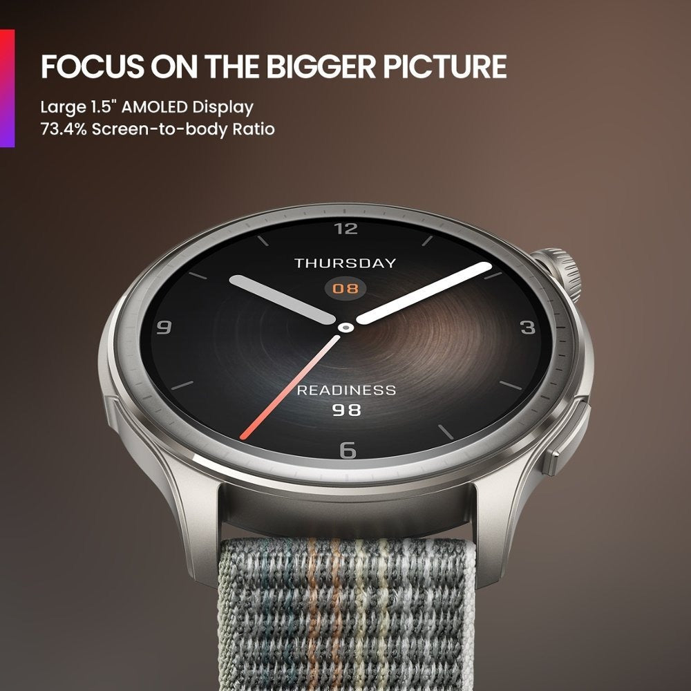 Amazfit - Balance Smartwatch 38mm Aluminum Alloy - Sunset Grey