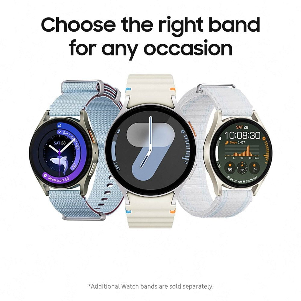 Samsung - Galaxy Watch7 Aluminum Smartwatch 40mm LTE - Cream and Green