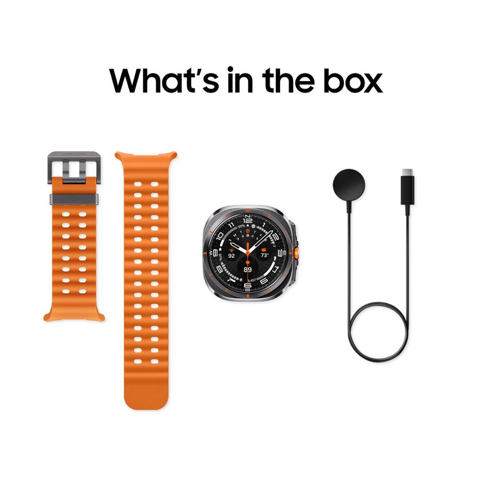 Samsung Galaxy Watch Ultra | Orange, Gray & White.