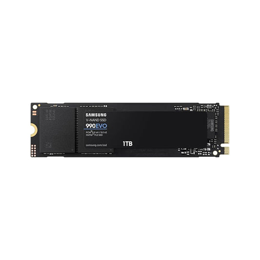 Samsung 990 EVO SSD 1TB, PCIe Gen 4x4, Gen 5x2 M.2 2280 NVMe Internal Solid State Drive, Speeds Up to 5,000MB/s, Upgrade Storage for PC Computer, Laptop, MZ-V9E1T0B/AM, Black Visit the SAMSUNG Store