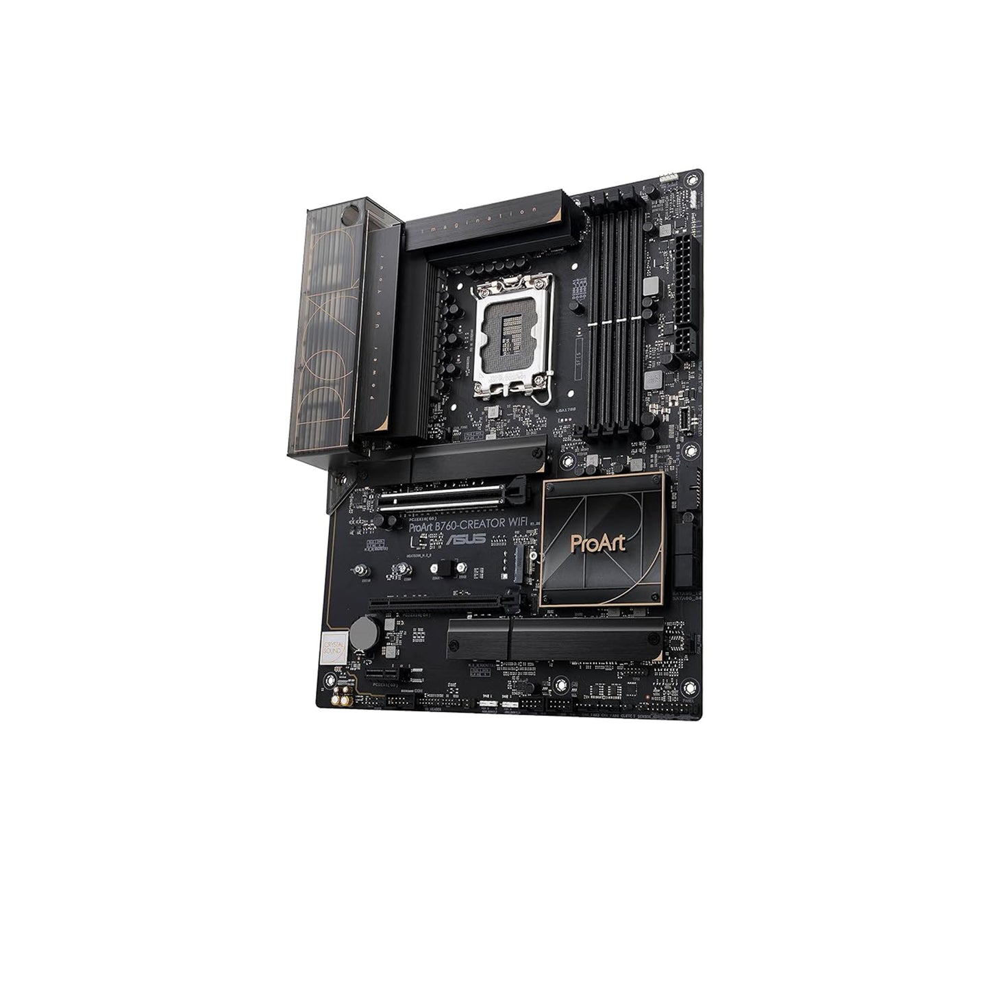 ASUS ProArt B760-CREATOR WiFi 6 Intel LGA 1700(13th and 12th Gen)content creator motherboard,DDR5,PCIe 5.0, 3xM.2 slots, 2.5 Gb & 1 Gb LAN,USB 3.2 Gen 2x2 Type-C front-panel, Thunderbolt(USB4®) header