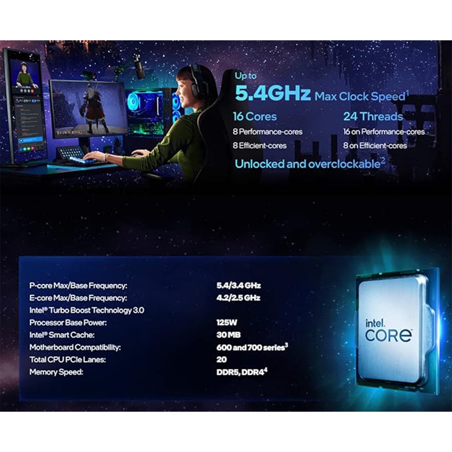 INLAND Micro Center Core i7-13700K Desktop Processor 16 (8P+8E) Cores up to 5.4 GHz Unlocked with Prime Z790-P WiFi DDR4 LGA 1700 ATX Gaming Motherboard