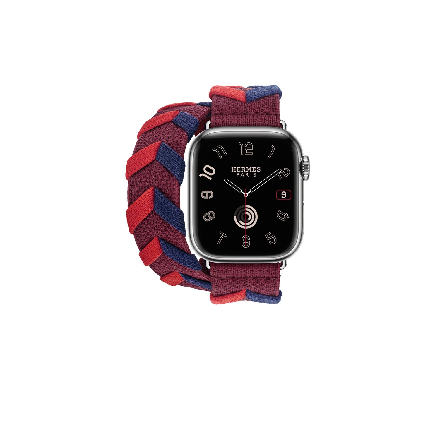 ساعة Apple Watch Hermès - 41 ملم Rouge H Bridon Double Tour 