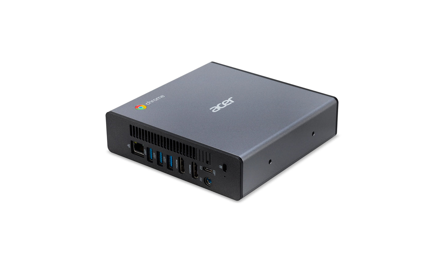 Acer Chromebox CXI4، معالج Intel® Core™ i5-10210U رباعي النواة بسرعة 1.60 جيجا هرتز، 8 جيجا بايت، DDR4 SDRAM، 256 جيجا بايت SSD. 