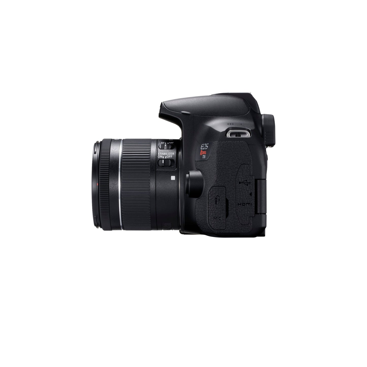 كاميرا كانون - EOS Rebel T8i DSLR مع عدسة EF-S مقاس 18-55 ملم - أسود. 