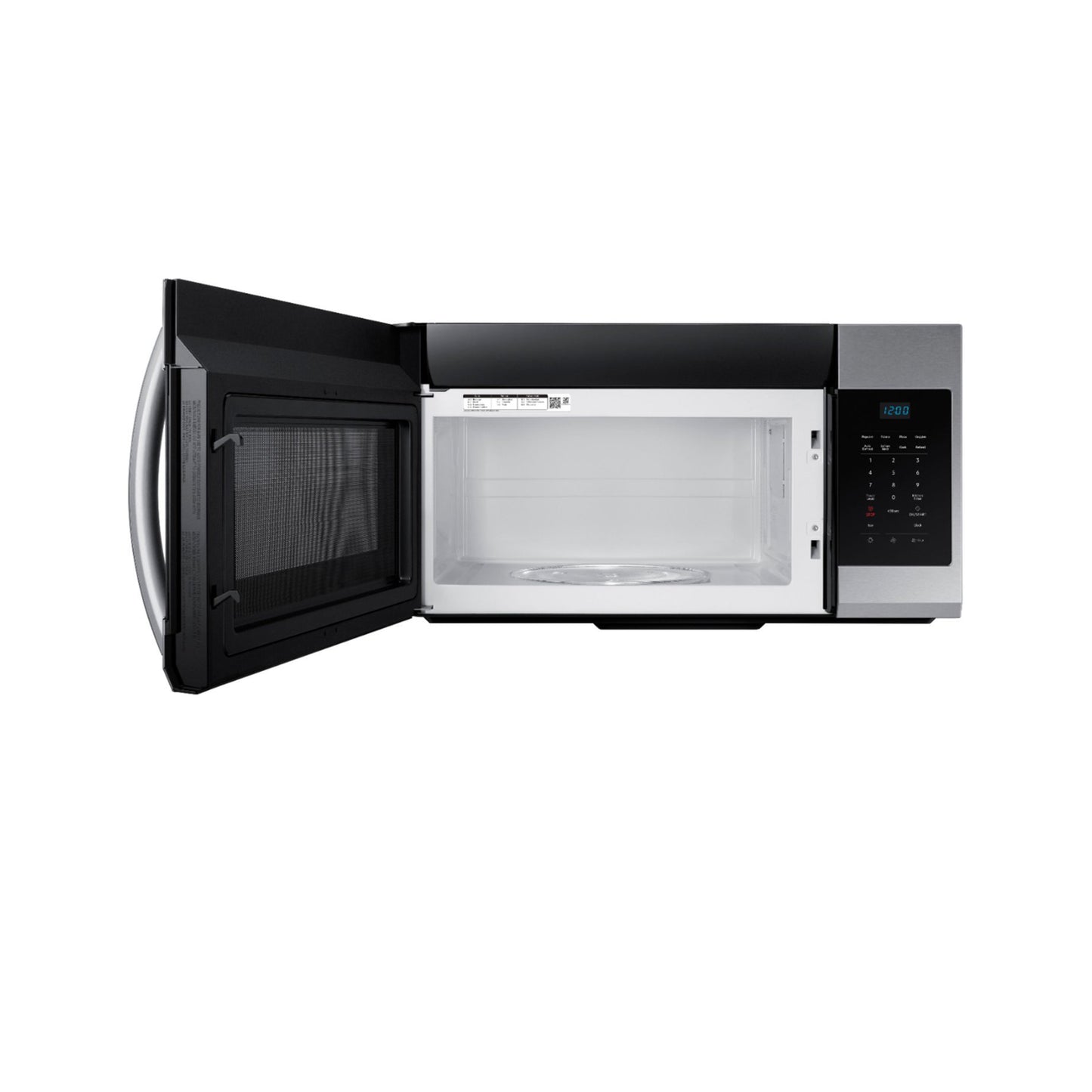 Samsung - 1.7 Cu. Ft. Over-the-Range Microwave - Stainless Steel.