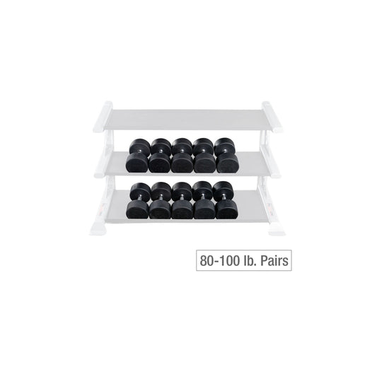 Body-Solid Premium Round Rubber Dumbbell Sets