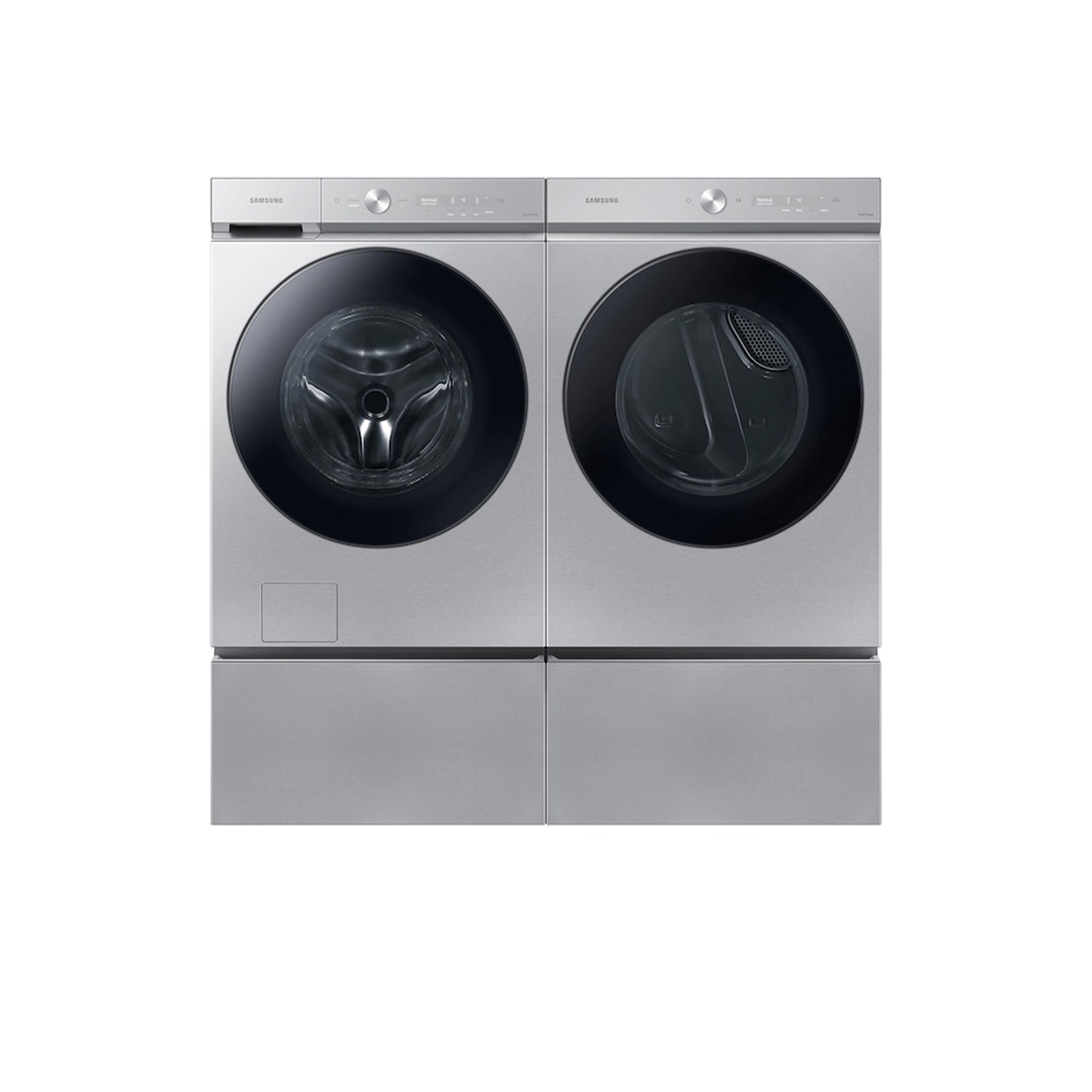 Bespoke 7.6 cu. ft. Ultra Capacity Electric Dryer with Super Speed Dry and AI Smart Dial in Silver Steel