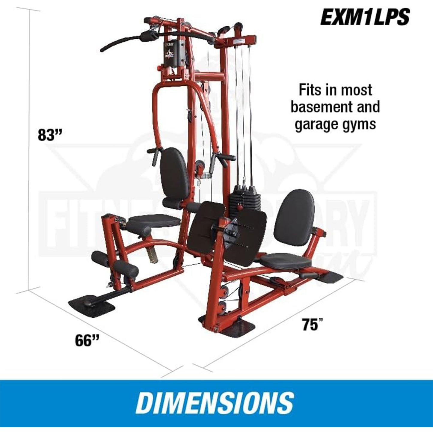 Leg Press Attachment for Body-Solid EXM1 Gym