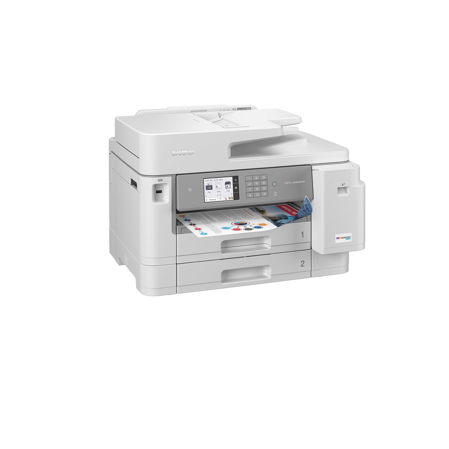 Brother INKvestment Tank MFC MFC-J5955DW Wireless Inkjet Multifunction Printer - Color