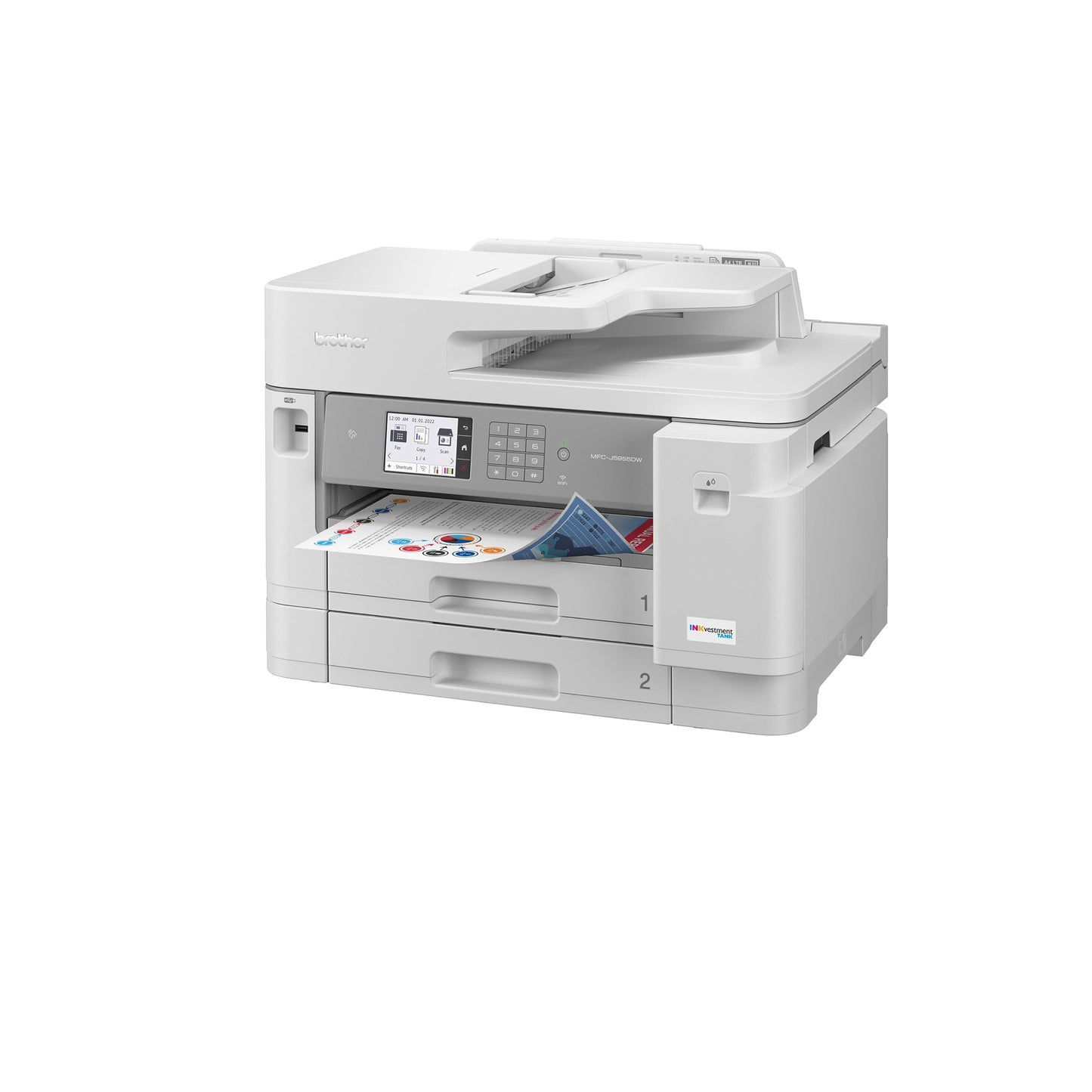 Brother INKvestment Tank MFC MFC-J5955DW Wireless Inkjet Multifunction Printer - Color