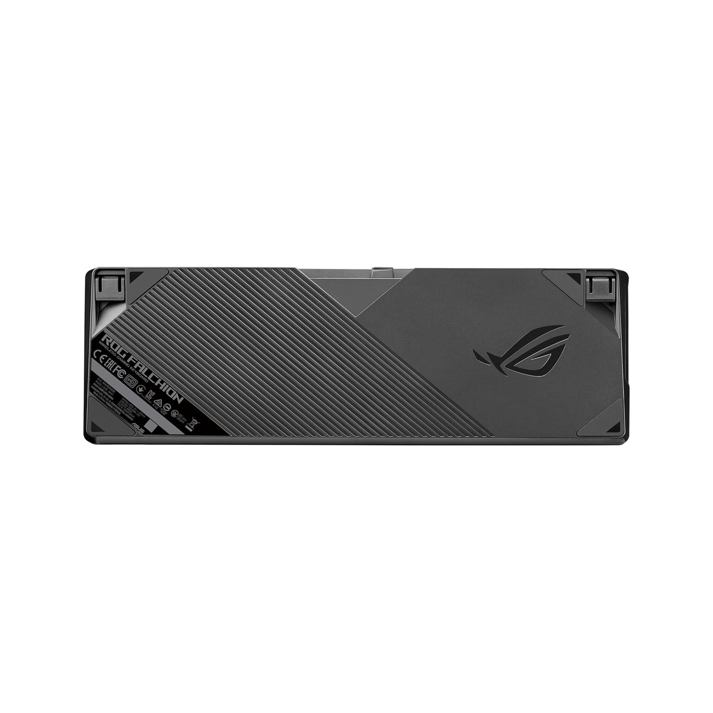 لوحة مفاتيح ميكانيكية للألعاب ASUS ROG Falchion NX 65% لاسلكية RGB | مفاتيح ROG NX Blue Clicky، أغطية مفاتيح PBT Doubleshot، سلكية / 2.4 جيجا هرتز، لوحة لمس، حافظة غطاء لوحة المفاتيح، دعم ماكرو، أسود/رمادي 