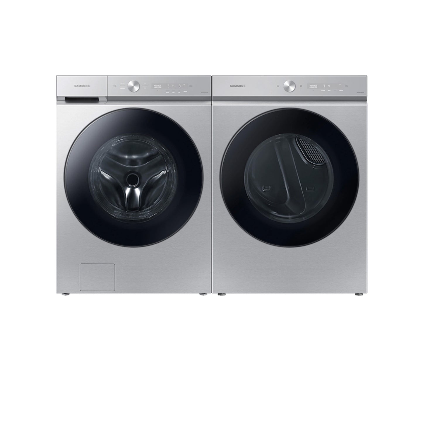 Bespoke 7.6 cu. ft. Ultra Capacity Electric Dryer with Super Speed Dry and AI Smart Dial in Silver Steel