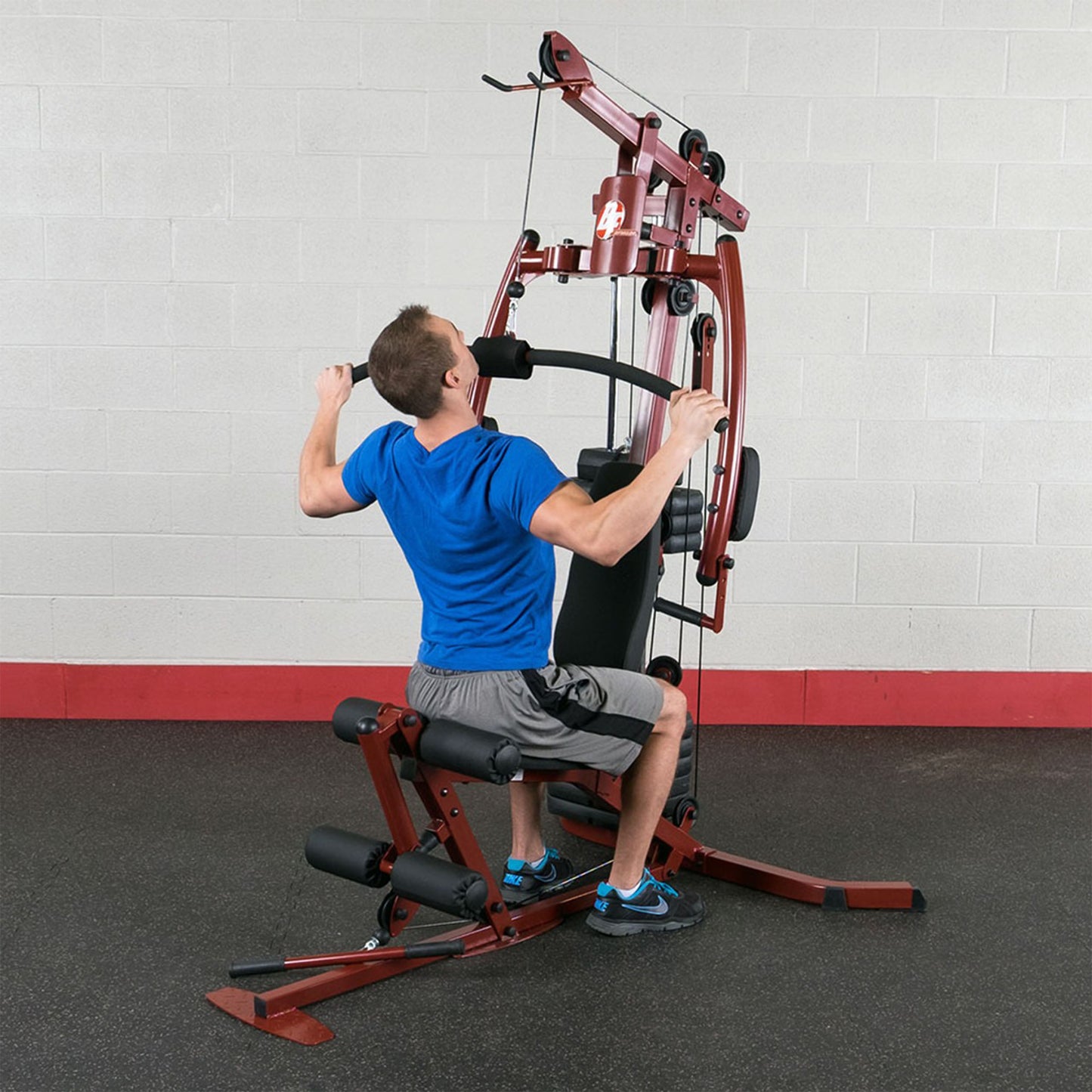 Best Fitness Multi-Station Sportsman Gym with Press Arm, High and Low Pulleys