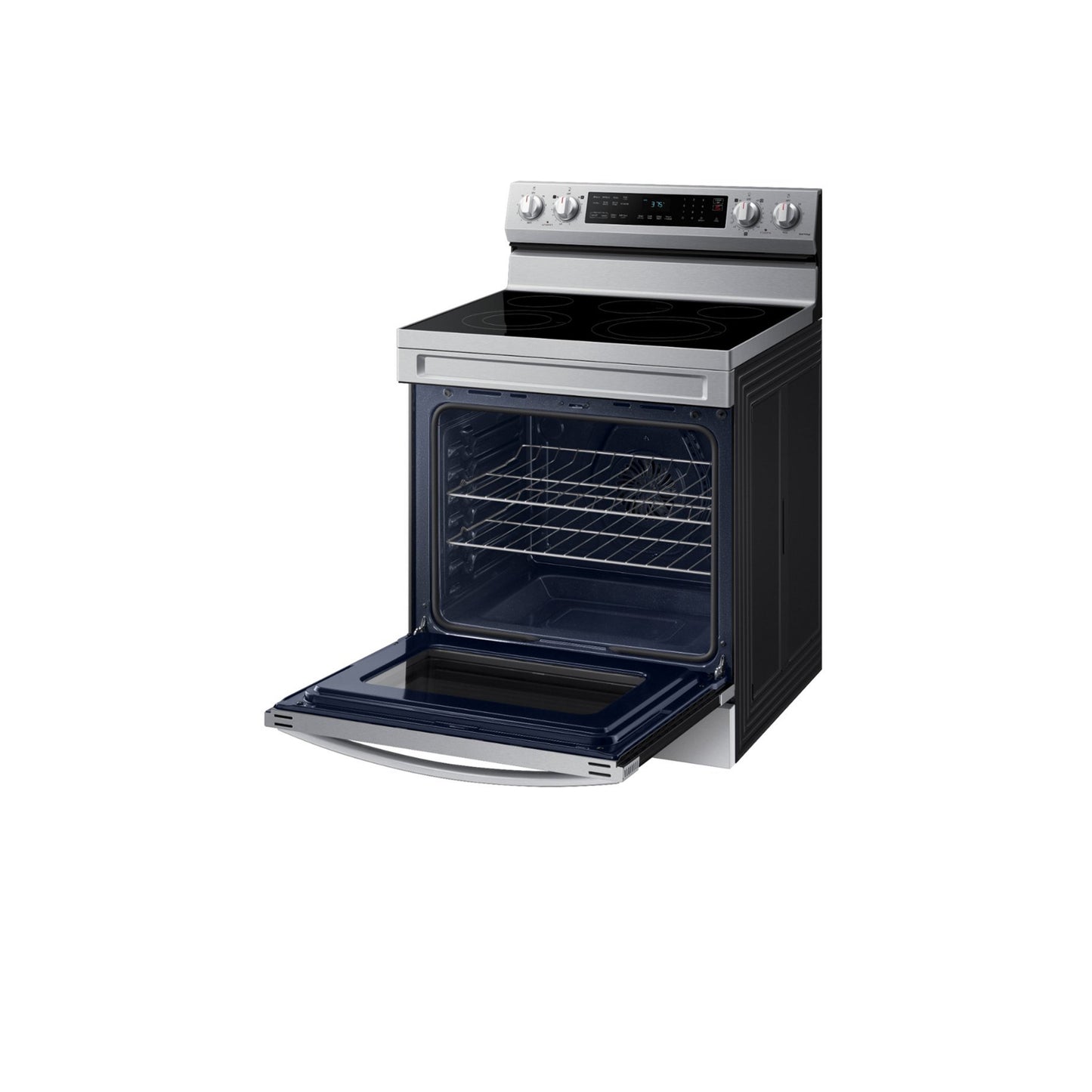 6.3 cu. ft. Smart Freestanding Electric Range with No-Preheat Air Fry & Convection in Stainless Steel.