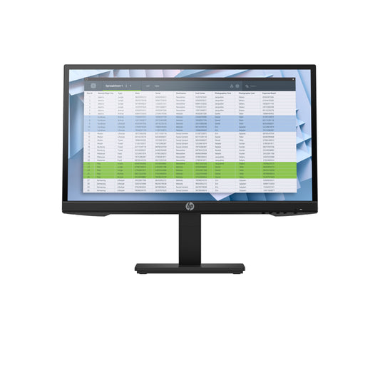 شاشة HP P22h G4 FHD، عناصر تحكم على الشاشة؛ التوصيل والتشغيل؛ ضوابط المستخدم. وضع الضوء الأزرق المنخفض؛ مضادة للتوهج، بدقة FHD (1920 × 1080). 