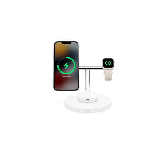 حامل الشحن اللاسلكي Belkin BOOST↑CHARGE PRO 3 في 1 مع MagSafe 