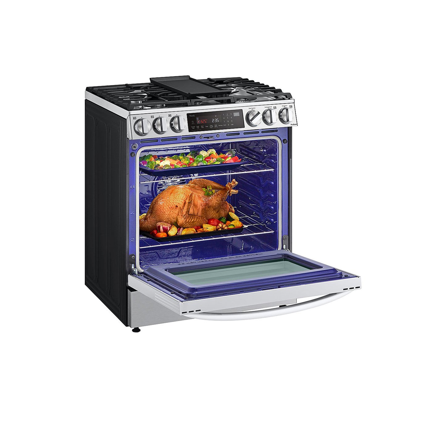 6.3 cu. ft. Smart wi-fi Enabled ProBake® Convection InstaView® Dual Fuel Slide-In Range with Air Fry