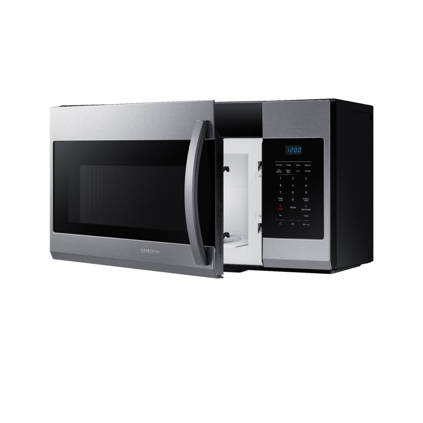 Samsung - 1.7 Cu. Ft. Over-the-Range Microwave - Stainless Steel.