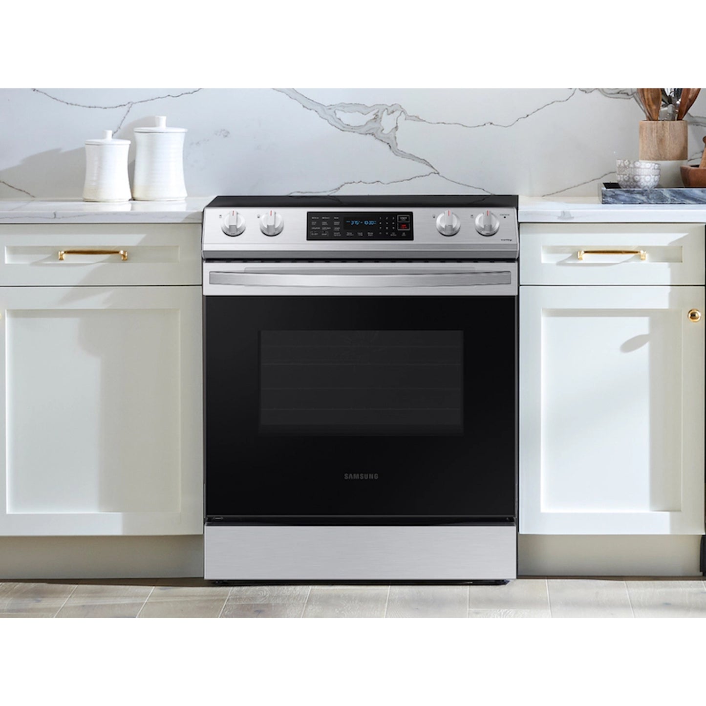 6.3 cu. ft. Smart Slide-in Electric Range in Stainless Steel.