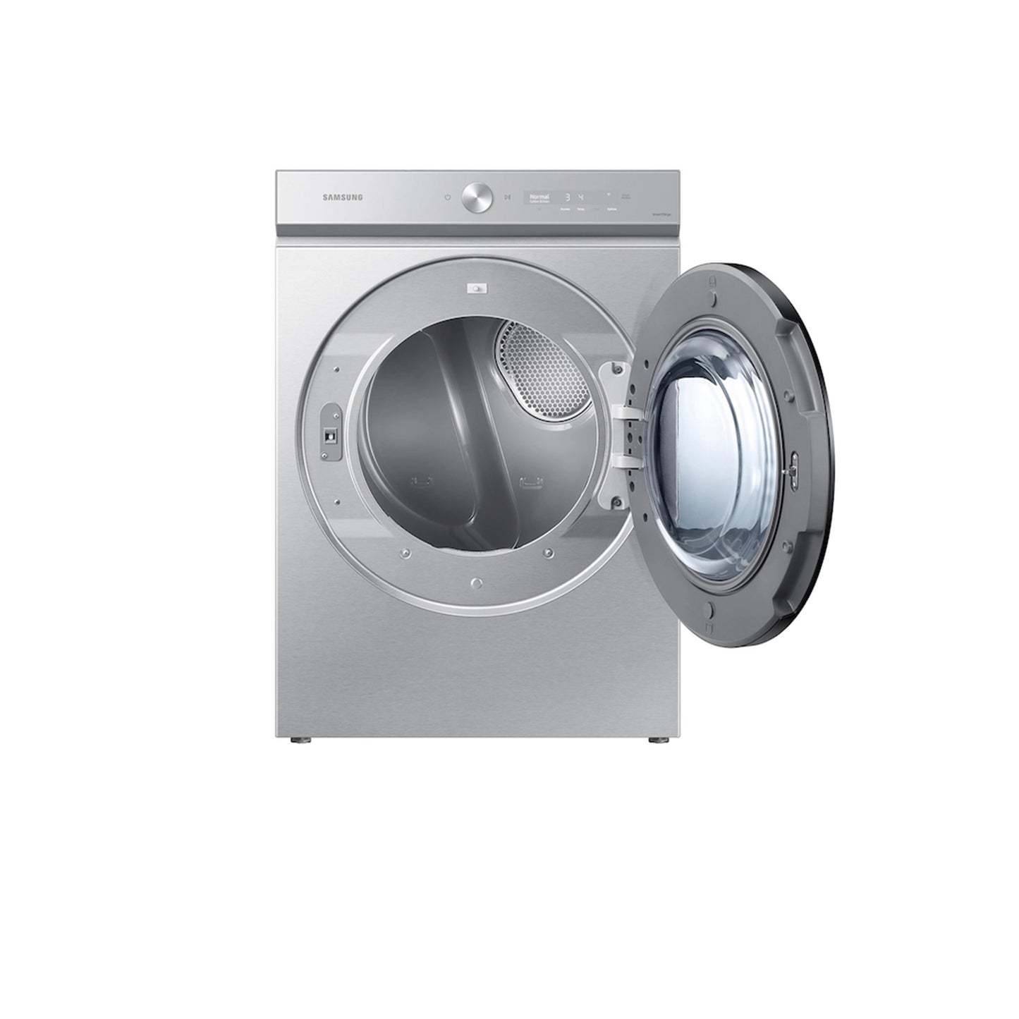 Bespoke 7.6 cu. ft. Ultra Capacity Electric Dryer with Super Speed Dry and AI Smart Dial in Silver Steel