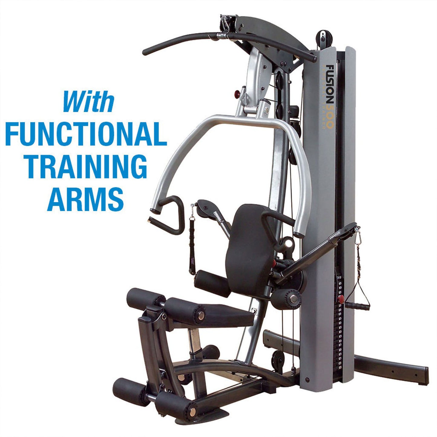 Body-Solid FUSION 500 Personal Trainer Gym with Functional Trainer Arms No Leg Press