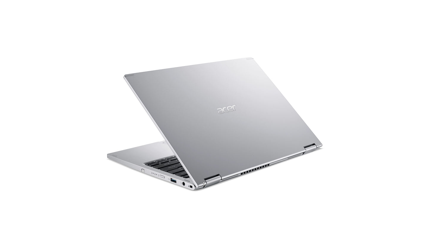 لاب توب Acer Spin، معالج Intel® Core™ i5-1135G7 رباعي النواة بسرعة 2.40 جيجا هرتز، وذاكرة وصول عشوائي سعتها 8 جيجا بايت، ومحرك أقراص SSD سعة 512 جيجا بايت. 
