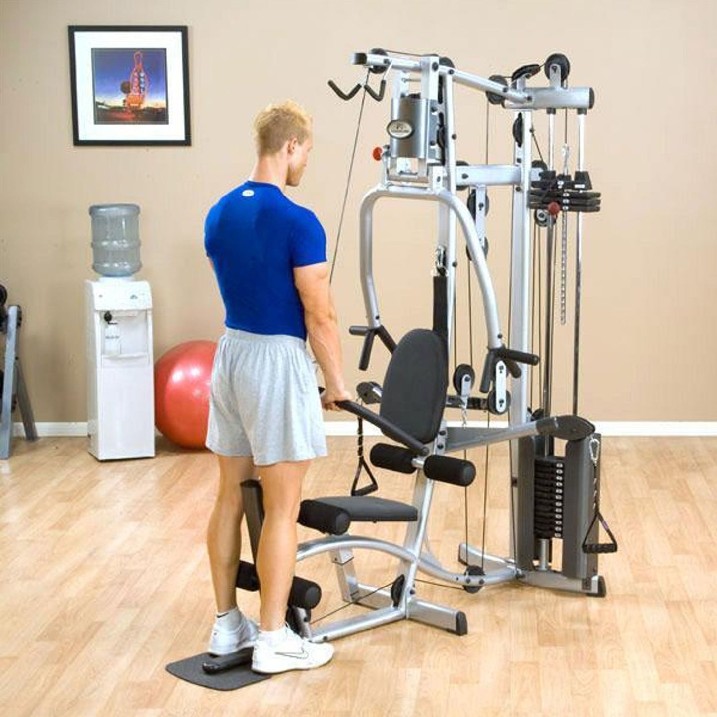 Powerline P2X Multi-Station Home Gym with Functional Training Arms With Leg Press